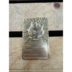 1999 Togepi Pokémon 23K Gold-Plated Nintendo Burger King Trading Card